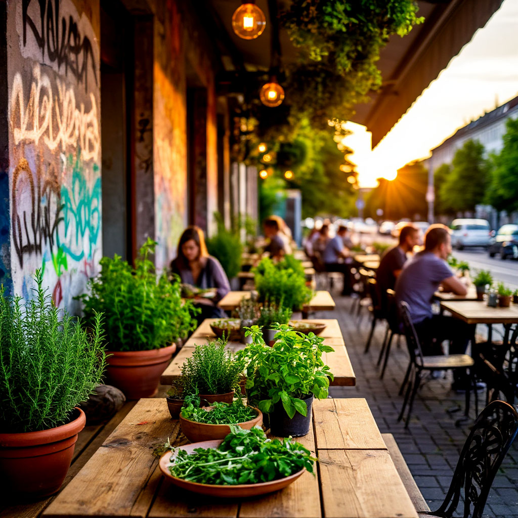 Berliner Bio-Restaurants mit lebendiger Szene