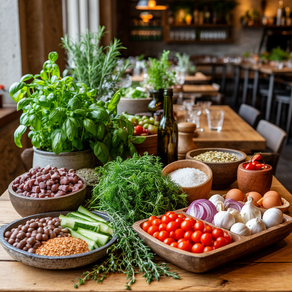 Frische Zutaten für Biorestaurant München