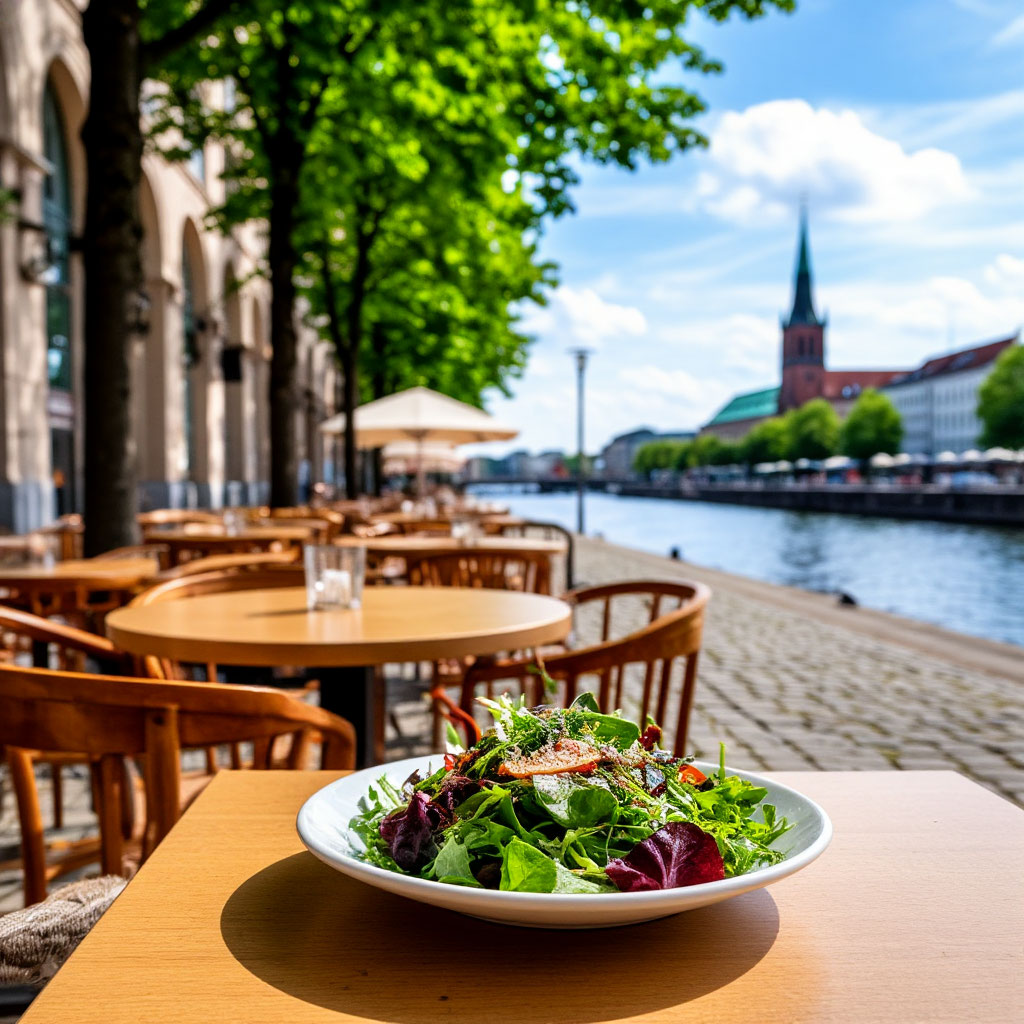 Gesundes Essen in der Stadt